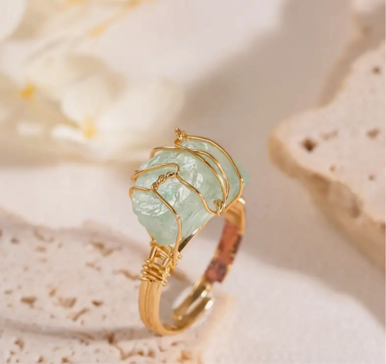 JADE MOUNTAIN STONE RING