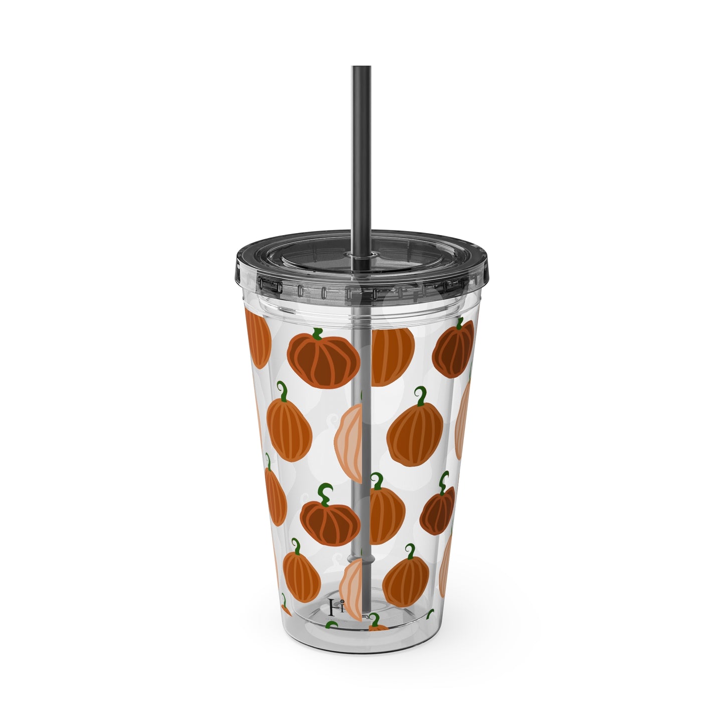 Pumpkin Spice Tumbler with Straw, 16oz